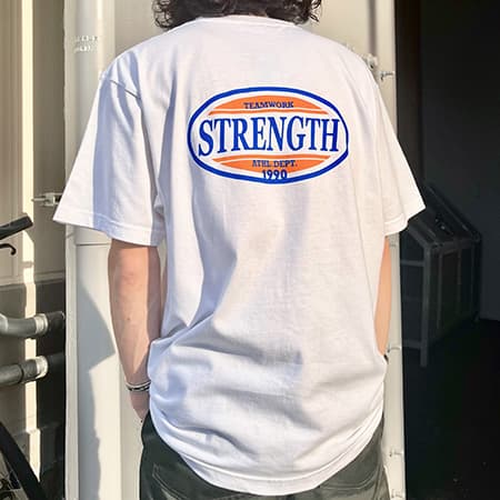 【MODISH GAZE】STRENGTHオーバルロゴTシャツ