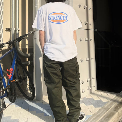 【MODISH GAZE】STRENGTHオーバルロゴTシャツ