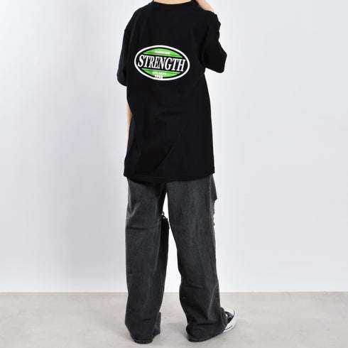 【MODISH GAZE】STRENGTHオーバルロゴTシャツ