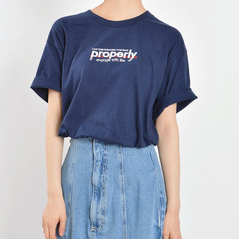 【MODISH GAZE】properly刺繍Tシャツ