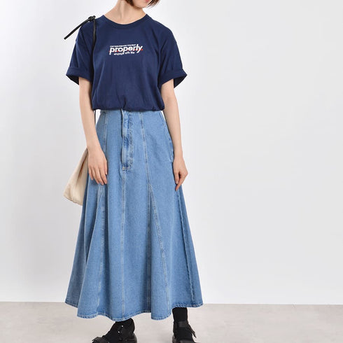 【MODISH GAZE】properly刺繍Tシャツ