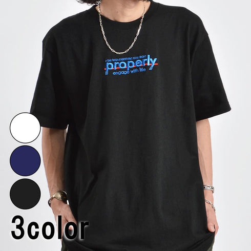 【MODISH GAZE】properly刺繍Tシャツ