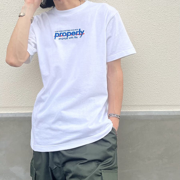 【MODISH GAZE】properly刺繍Tシャツ