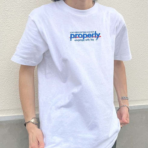 【MODISH GAZE】properly刺繍Tシャツ