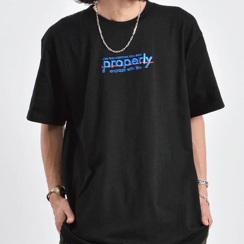 【MODISH GAZE】properly刺繍Tシャツ