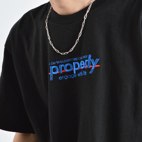 【MODISH GAZE】properly刺繍Tシャツ