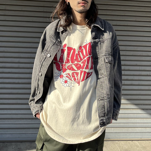 【MODISH GAZE】ハート ピグメントTシャツ