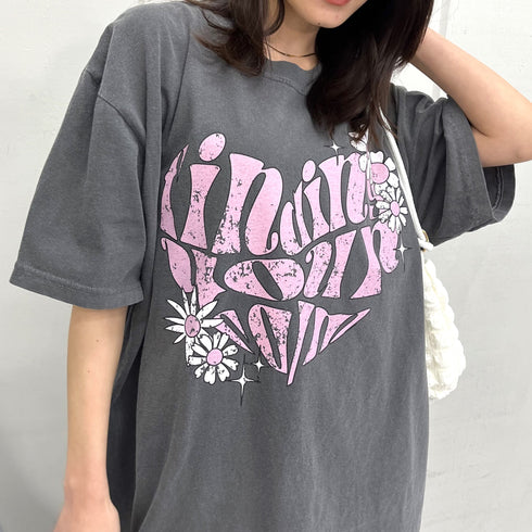 【MODISH GAZE】ハート ピグメントTシャツ