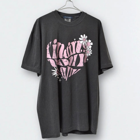 【MODISH GAZE】ハート ピグメントTシャツ