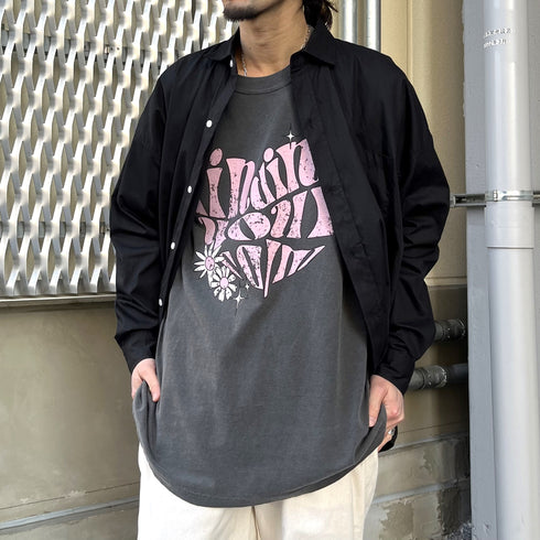 【MODISH GAZE】ハート ピグメントTシャツ