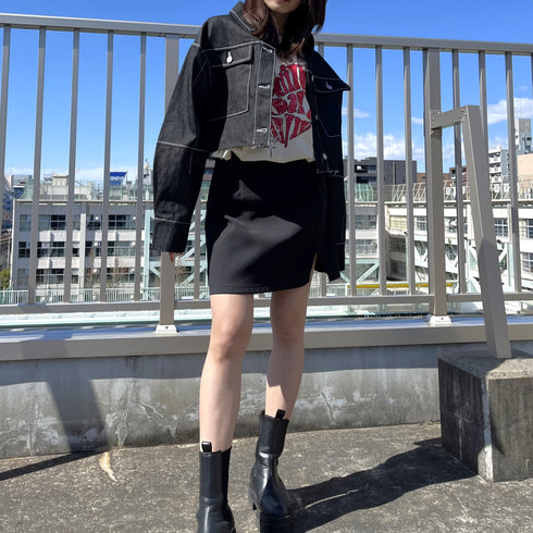 【MODISH GAZE】ハート ピグメントTシャツ