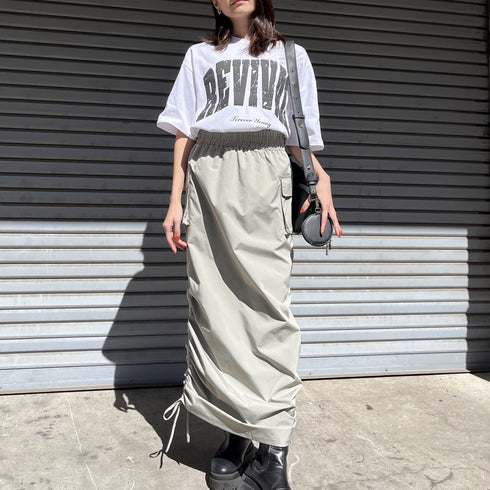 【RGY】REVIVAL 発泡PT ビッグシルエットTシャツ