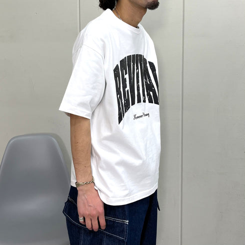 【RGY】REVIVAL 発泡PT ビッグシルエットTシャツ