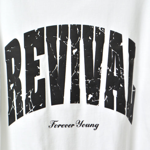 【RGY】REVIVAL 発泡PT ビッグシルエットTシャツ