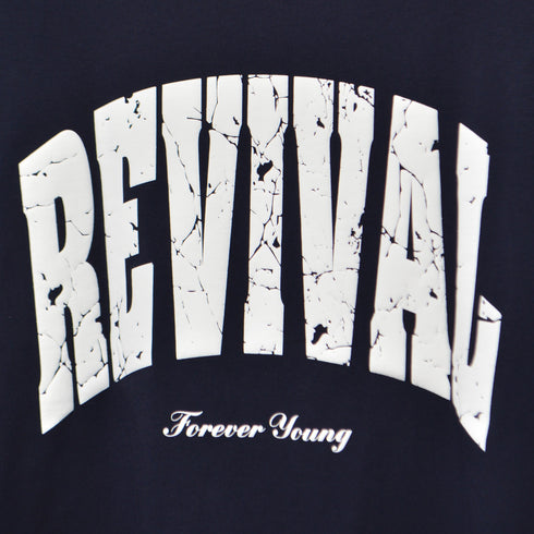 【RGY】REVIVAL 発泡PT ビッグシルエットTシャツ