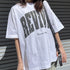 【RGY】REVIVAL 発泡PT ビッグシルエットTシャツ