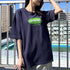 【RGY】DOWNER オーバルロゴ ビッグシルエットTシャツ