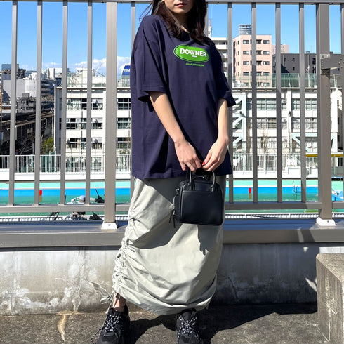 【RGY】DOWNER オーバルロゴ ビッグシルエットTシャツ