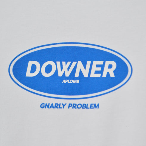 【RGY】DOWNER オーバルロゴ ビッグシルエットTシャツ