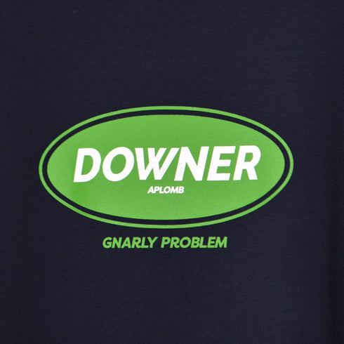 【RGY】DOWNER オーバルロゴ ビッグシルエットTシャツ