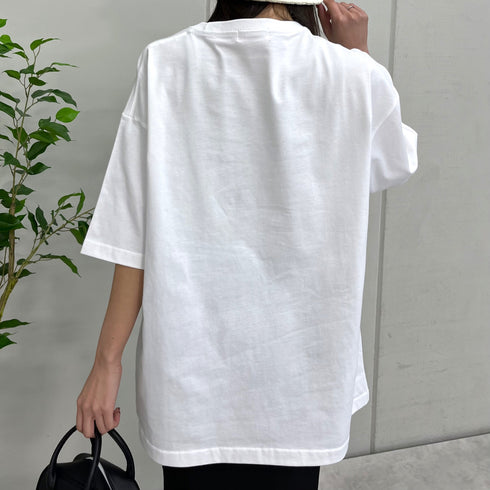 【RGY】DOWNER オーバルロゴ ビッグシルエットTシャツ