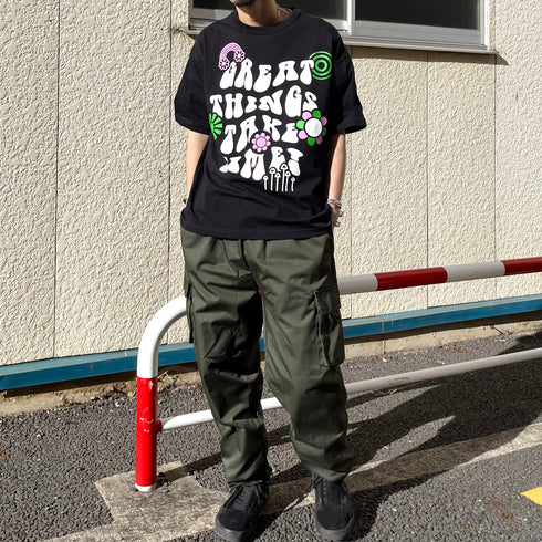 【RGY】レトロヒッピービッグシルエットTシャツ