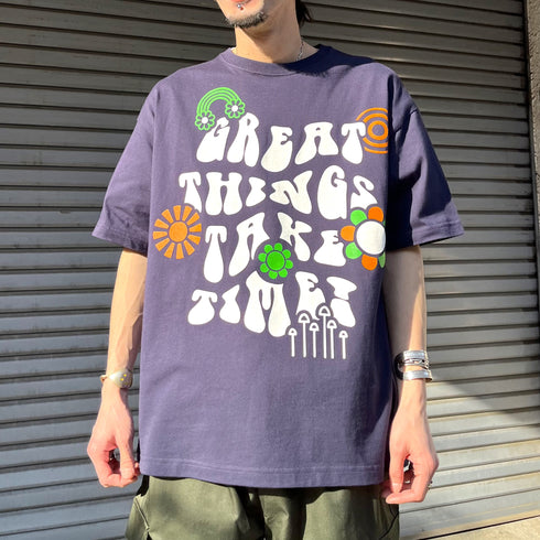 【RGY】レトロヒッピービッグシルエットTシャツ