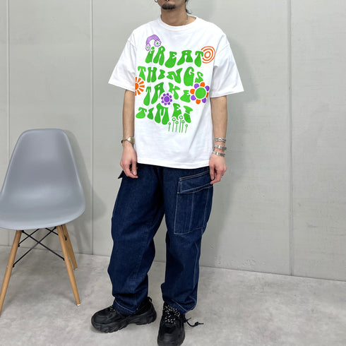 【RGY】レトロヒッピービッグシルエットTシャツ