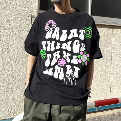 【RGY】レトロヒッピービッグシルエットTシャツ