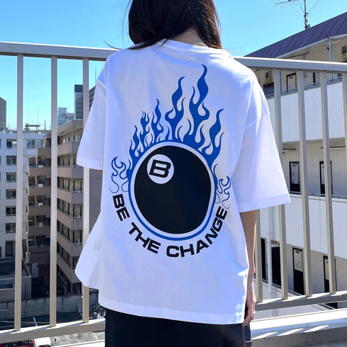 【RGY】ビリヤード両面プリント ビッグシルエットTシャツ