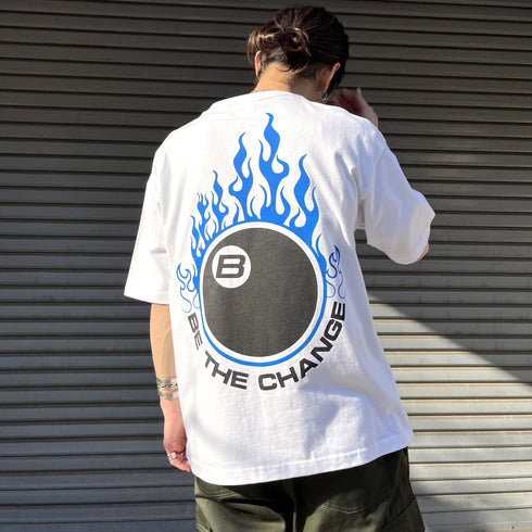 【RGY】ビリヤード両面プリント ビッグシルエットTシャツ