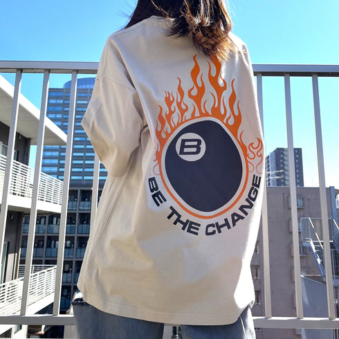 【RGY】ビリヤード両面プリント ビッグシルエットTシャツ