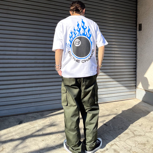 【RGY】ビリヤード両面プリント ビッグシルエットTシャツ