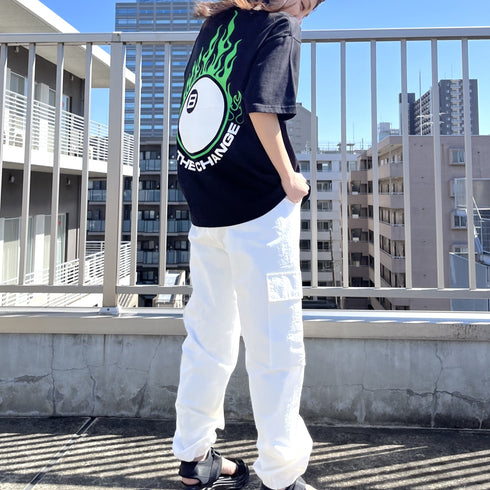 【RGY】ビリヤード両面プリント ビッグシルエットTシャツ