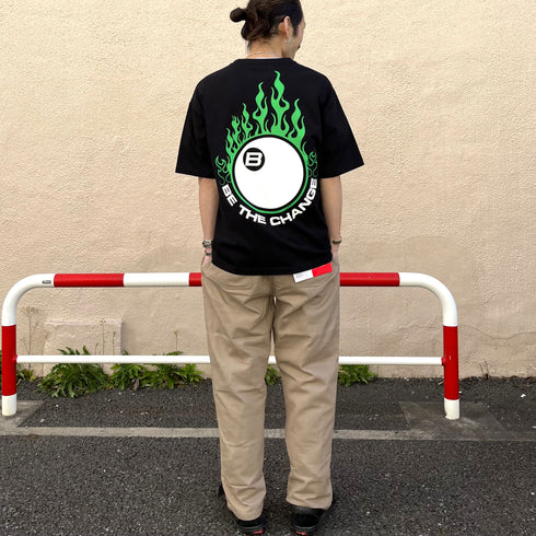 【RGY】ビリヤード両面プリント ビッグシルエットTシャツ