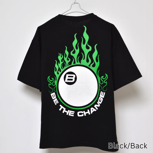 【RGY】ビリヤード両面プリント ビッグシルエットTシャツ