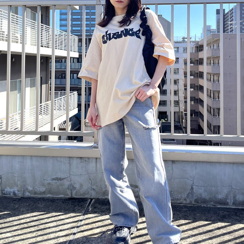 【RGY】ビリヤード両面プリント ビッグシルエットTシャツ