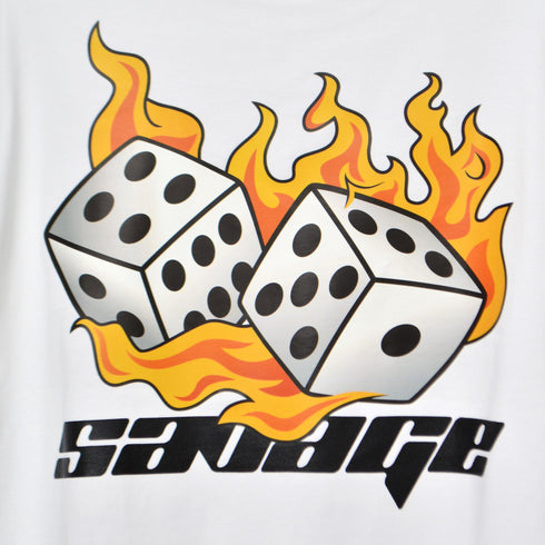 【RGY】ダイス両面プリント ビッグシルエットTシャツ