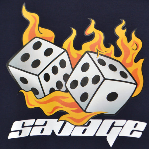 【RGY】ダイス両面プリント ビッグシルエットTシャツ