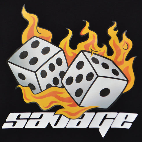 【RGY】ダイス両面プリント ビッグシルエットTシャツ