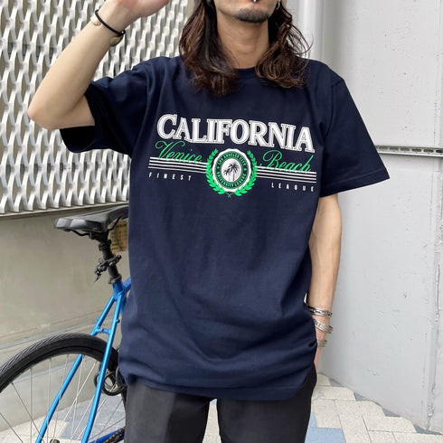 【RGY】CALIFORNIA Venice Beach デザインプリントTシャツ