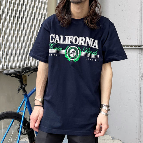 【RGY】CALIFORNIA Venice Beach デザインプリントTシャツ
