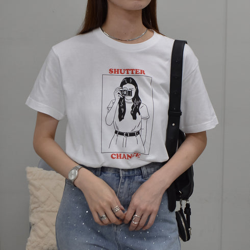 【RGY】SHUTTER CHANCE デザインプリントTシャツ