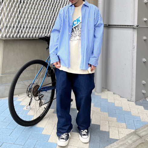 BACK TO NATURE ピグメント加工 ビッグシルエットTシャツ