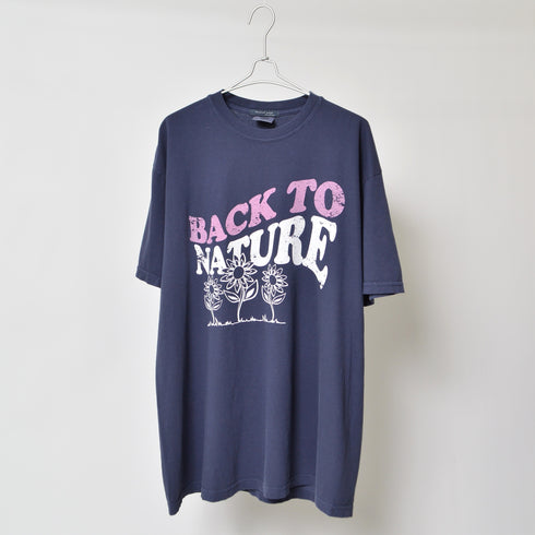 BACK TO NATURE ピグメント加工 ビッグシルエットTシャツ