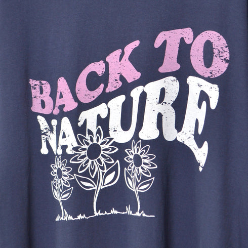 BACK TO NATURE ピグメント加工 ビッグシルエットTシャツ