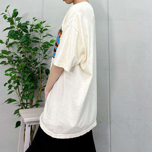 【MODISH GAZE】LOVEロゴプリント ピグメント加工 ビッグシルエットTシャツ