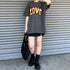 【MODISH GAZE】LOVEロゴプリント ピグメント加工 ビッグシルエットTシャツ