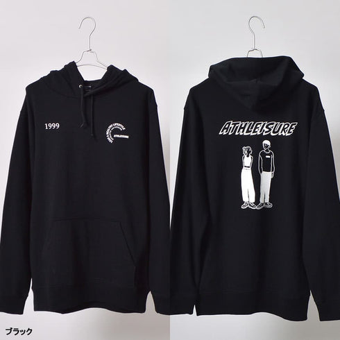 【MODISH GAZE】カップルイラスト裏毛フーディ(ATHLEISURE)
