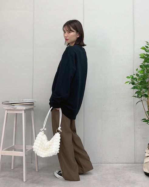 【MODISH GAZE】レトロデザインサークルロゴ 裏毛スウェット